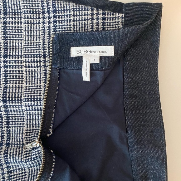 Bcbgeneration - Jean and tweed high waisted skirt - Picture 6 of 7